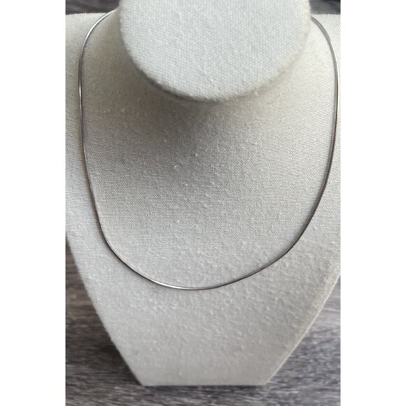 Vintage Milor Italy 925 Sterling Silver Snake Serpentine Chain 18” Necklace - Picture 2 of 12